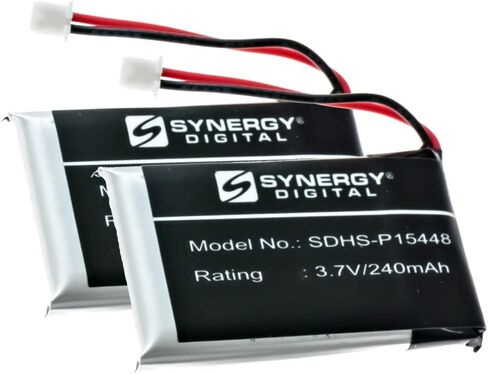 Synergy Digital Wireless Headset Battery, Compatible with MITEL 6940 Wireless Headset, (Li-Pol, 3.7V, 240mAh) Ultra High Capacity, Replacement for Mitel Battery in Saudi Arabia