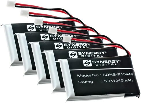 Synergy Digital Wireless Headset Battery, Compatible with MITEL 6940 Wireless Headset, (Li-Pol, 3.7V, 240mAh) Ultra High Capacity, Replacement for Mitel Battery in Saudi Arabia