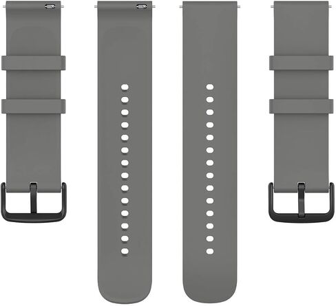 20mm Silicone Watch Band Replacement for Garmin Forerunner 245/245 Music, Vivoactive 3, Vivoactive 5, Venu, Venu Sq, Fenix 6S/5S, Approach S40/S42/S12, Galaxy Watch 7/6/5/4 –Quick Release Sport Strap in Saudi Arabia