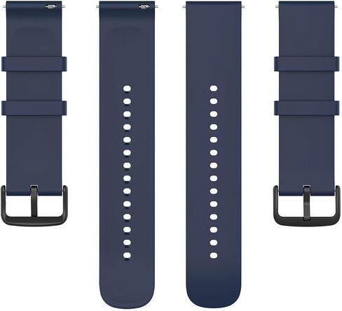 20mm Silicone Watch Band Replacement for Garmin Forerunner 245/245 Music, Vivoactive 3, Vivoactive 5, Venu, Venu Sq, Fenix 6S/5S, Approach S40/S42/S12, Galaxy Watch 7/6/5/4 –Quick Release Sport Strap in Saudi Arabia
