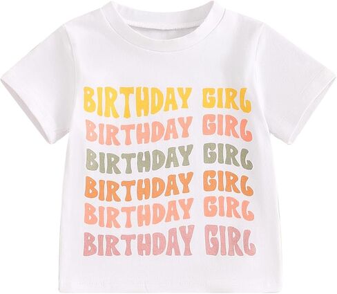 Birthday Boy Shirt for Toddler Boys 1st 2nd 3rd 4th 5th Birthday Outfit Embroidered T-Shirt Casual Short Sleeve Tops in Kuwait