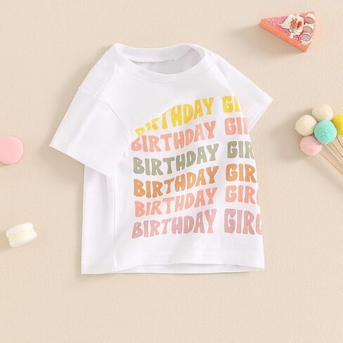 Birthday Boy Shirt for Toddler Boys 1st 2nd 3rd 4th 5th Birthday Outfit Embroidered T-Shirt Casual Short Sleeve Tops in Kuwait