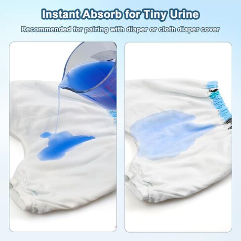 MOEMOE BABY Leakproof Bedwetting Diaper Pants Absorbent Overnight Diaper Short for Boys and Girls 2 Packs Blue in Saudi Arabia