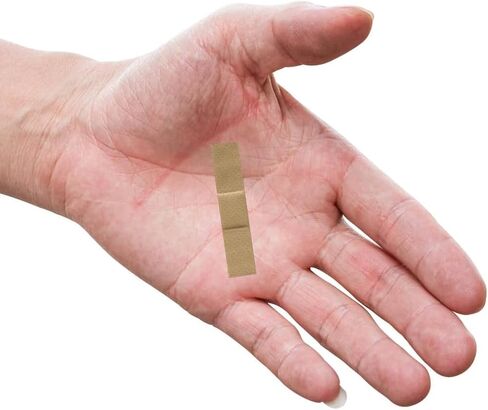 200 Junior Sheer Plastic Adhesive Bandages with Non-Stick Pad - Sterile 3/8’’x1.5’’ Bandage for Wound Care for First Aid Kits - Latex Free Long Lasting Protective Dressing for Cuts and Abrasions (200) in Kuwait