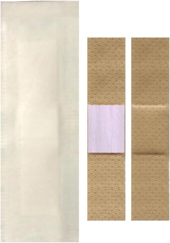 200 Junior Sheer Plastic Adhesive Bandages with Non-Stick Pad - Sterile 3/8’’x1.5’’ Bandage for Wound Care for First Aid Kits - Latex Free Long Lasting Protective Dressing for Cuts and Abrasions (200) in Kuwait