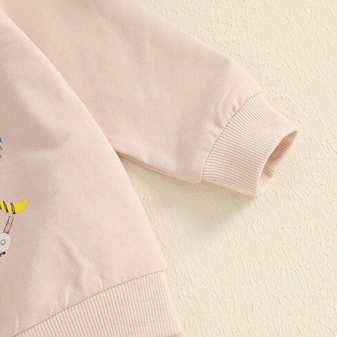 Pudcoco Toddler Baby Boy Fall Winter Clothes Construction Truck Excavator Sweatshirt Jogger Pants Outfit Set in Kuwait