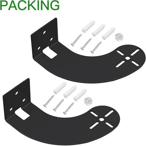 حامل كاميرا زاوية Uogw مكون من قطعتين لكاميرا Wyze Cam Pan V3/Wyze Cam V4، أقصى تغطية 270 درجة على جانبي المنزل، مما يقلل من البقع العمياء، دعامة تثبيت على الحائط بزاوية ممتدة لكاميرا Wyze Cam-أسود in Kuwait