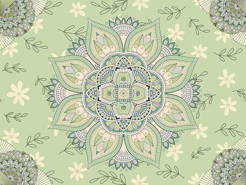BVCY Mandala Tapestry For Bedroom Pink Tapestry Wall Hanging Art aesthetic Decor Suitable Dormitory Gift Living Dorm (LD003, Horizontal 60 * 51inches（150 * 130 cm）) in Saudi Arabia