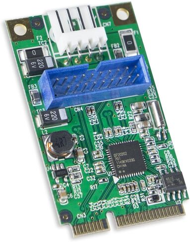 بطاقة Syba 19-Pin USB 3.0 Header Mini PCI-Express مع كابل USB 3.0 أنثى SD-MPE20142 in Kuwait