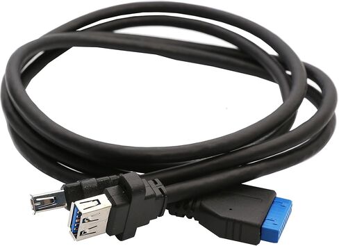 بطاقة Syba 19-Pin USB 3.0 Header Mini PCI-Express مع كابل USB 3.0 أنثى SD-MPE20142 in Kuwait