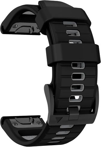 OVERSTEP Compatible with Fenix 7X Bands, 26mm Width Soft Silicone Replacement Strap for Fenix 7X Pro/Fenix 6X/ Fenix 5X/ Fenix 3 Smartwatch in Saudi Arabia
