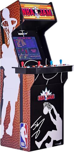 ARCADE1UP NBA Jam Deluxe 2-Player Control Panel Arcade Machine, Built for Your Home, 5 Foot Tall Cabinet with 3 Classic Games in Saudi Arabia