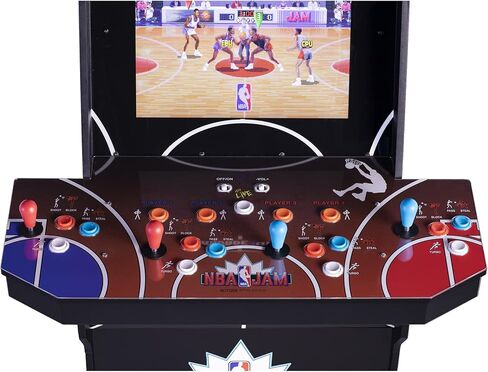 ARCADE1UP NBA Jam Deluxe 2-Player Control Panel Arcade Machine, Built for Your Home, 5 Foot Tall Cabinet with 3 Classic Games in Saudi Arabia