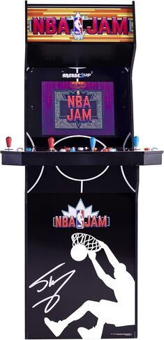 ARCADE1UP NBA Jam Deluxe 2-Player Control Panel Arcade Machine, Built for Your Home, 5 Foot Tall Cabinet with 3 Classic Games in Saudi Arabia