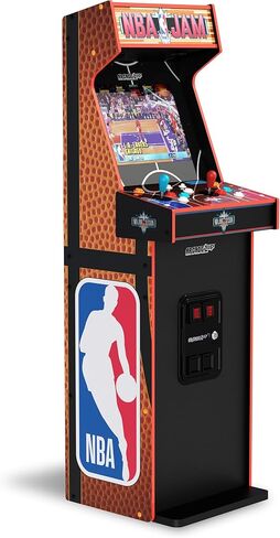 ARCADE1UP NBA Jam Deluxe 2-Player Control Panel Arcade Machine, Built for Your Home, 5 Foot Tall Cabinet with 3 Classic Games in Saudi Arabia