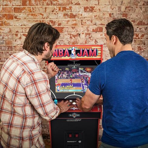 ARCADE1UP NBA Jam Deluxe 2-Player Control Panel Arcade Machine, Built for Your Home, 5 Foot Tall Cabinet with 3 Classic Games in Saudi Arabia