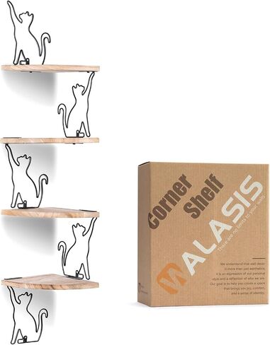 Corner Wall Shelf - Vintage Wood Floating Shelves Wall Decor for Nursery Boys Girls Teenage Room Decor in Saudi Arabia