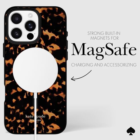 حافظة Kate Spade New York لهاتف iPhone 16 Pro Max - متوافقة مع MagSafe - حافظة هاتف مصممة - سلحفاة in Saudi Arabia