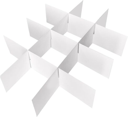 qiqee 20 Sets White Cookie Dividers For 12 Cupcake Boxes in Saudi Arabia