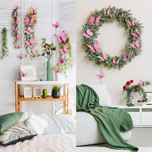 72 Pcs Butterflies Wall Decorations, 3D Butterfly Stickers for Party Decorations, Applicable to Cake Decorations, Birthday Decorations and Room Decor (Colorful) in Saudi Arabia