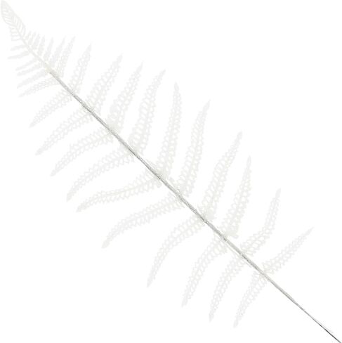 12Pcs Christmas Glitter Leaves 43cm Artificial Boston Fern Bush Tropical Leaves Fake Leaf Picks Sprays for Xmas Tree Decoration Flower Arrangment New Year Holiday Home Decor (Light Green) in Saudi Arabia