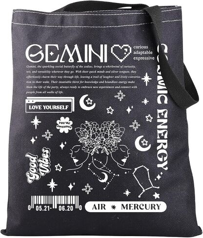 JNIAP Zodiac Sign Gift 12 Constellation Birthday Gift for Astrology Lover Horoscope Tote Bag in Saudi Arabia