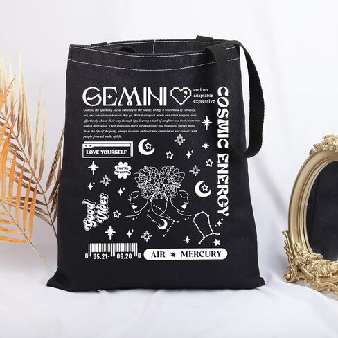 JNIAP Zodiac Sign Gift 12 Constellation Birthday Gift for Astrology Lover Horoscope Tote Bag in Saudi Arabia