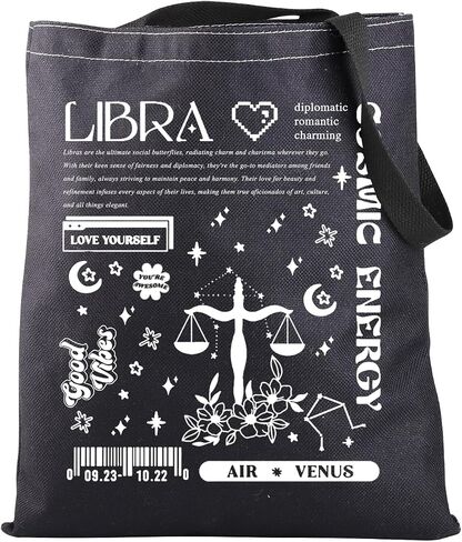 JNIAP Zodiac Sign Gift 12 Constellation Birthday Gift for Astrology Lover Horoscope Tote Bag in Saudi Arabia