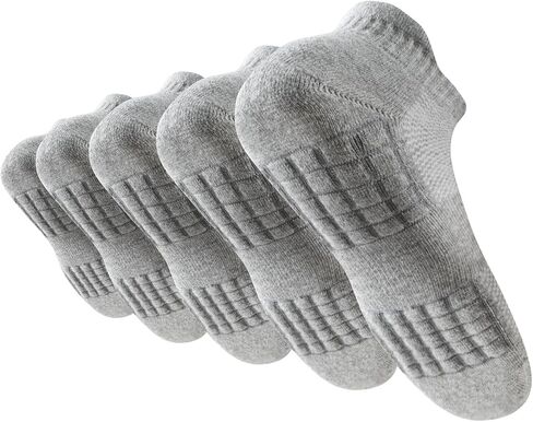 Women's Ankle Athletic Running Socks Anti-Blister Cotton Cushioned Wicking Socks (5 Pairs) in Kuwait