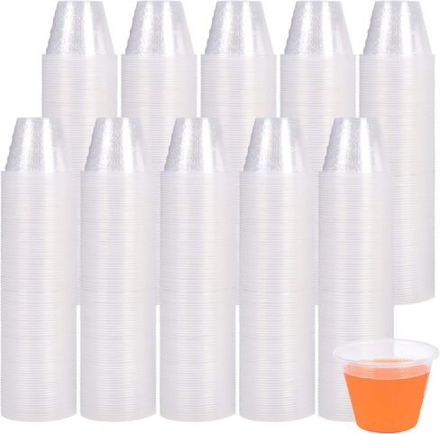 Disposable, Graduated, Plastic Medicine Cups - Bulk Set (1000), 1 Ounce Cups with Volume, Dosage Measure-for Mixed Pills, Liquid Medication Measuring, DIY Arts & Crafts/Mixes, Mouthwash in Saudi Arabia