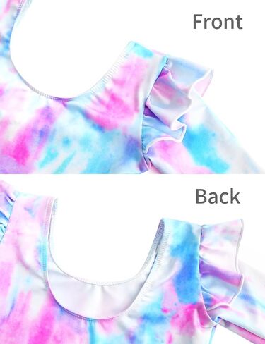 Gymnastics Leotards for Girls Long Sleeve Toddler Gymnastics Leotard Dance Bodysuit Kids Tumbling Outfits Size 3-10 in Saudi Arabia