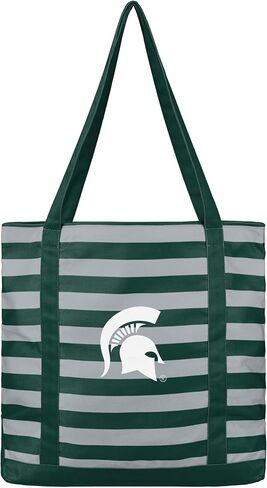 FOCO NCAA College Team Logo Stripe Canvas Tote Bag in Saudi Arabia