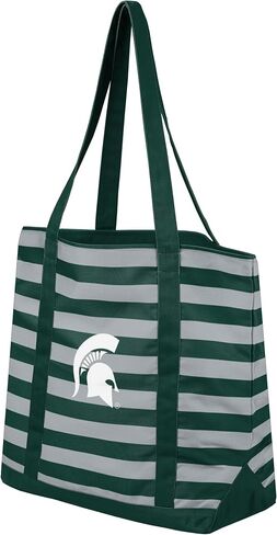 FOCO NCAA College Team Logo Stripe Canvas Tote Bag in Saudi Arabia