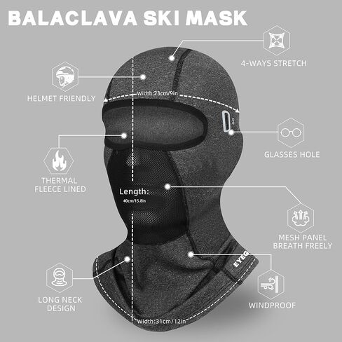 قناع تزلج بالاكلافا للشتاء للرجال والنساء، قناع وجه دافئ، غطاء وجه حراري للطقس البارد، دراجة نارية على الجليد، ركوب الدراجات in Kuwait