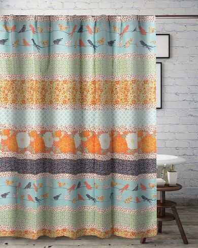 Carlie Curtain Panels, 84-inch L, (Set of 2), Calico Stripes in Saudi Arabia
