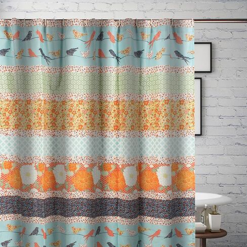 Carlie Curtain Panels, 84-inch L, (Set of 2), Calico Stripes in Saudi Arabia