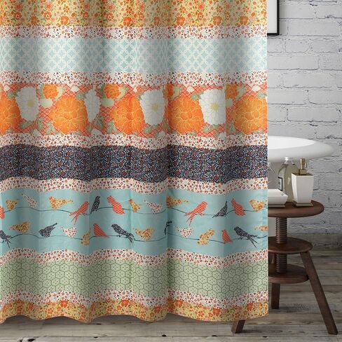Carlie Curtain Panels, 84-inch L, (Set of 2), Calico Stripes in Saudi Arabia