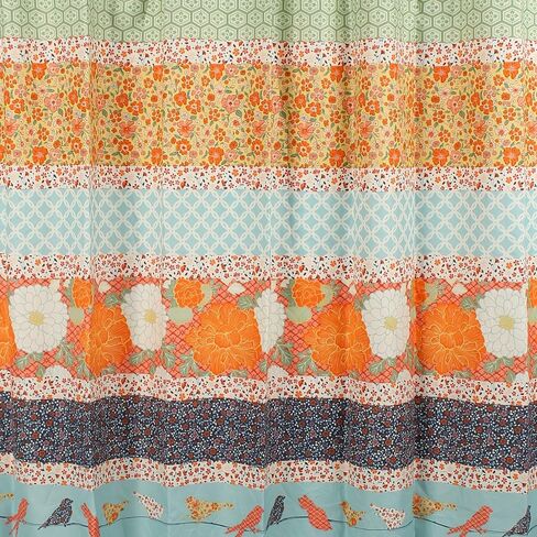 Carlie Curtain Panels, 84-inch L, (Set of 2), Calico Stripes in Saudi Arabia