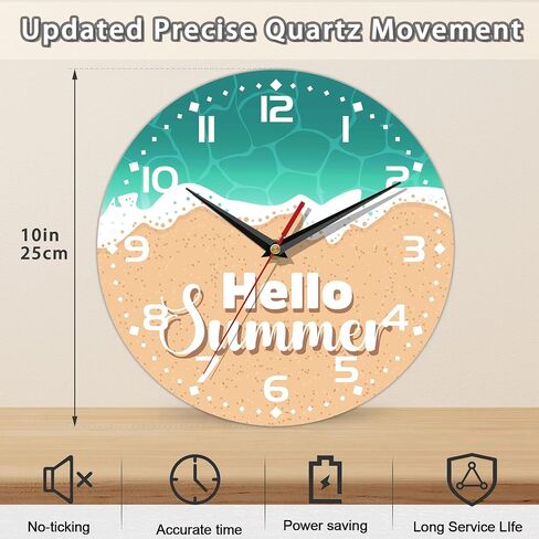 Wall Clock, with God All Things are Possible Wall Clocks Vintage Wooden Battery Operated Non Ticking 10 inch Clock Silent Art Bedroom Kitchen Clock Home Decor for Girls Kids in Saudi Arabia