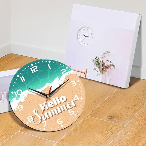 Wall Clock, with God All Things are Possible Wall Clocks Vintage Wooden Battery Operated Non Ticking 10 inch Clock Silent Art Bedroom Kitchen Clock Home Decor for Girls Kids in Saudi Arabia
