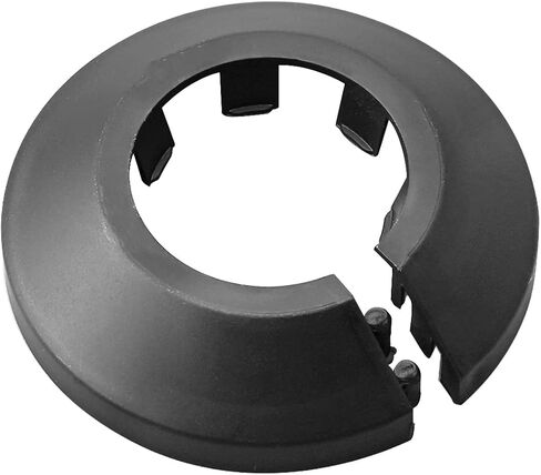 Fit for 1.57 Inches Pipe PP Plastic Flange Pipe Cover Decoration Black Escutcheon Collar Pipe Cover Radiator for 1-1/2" Wall Pipe Tube Decoration for Bathroom in Kuwait