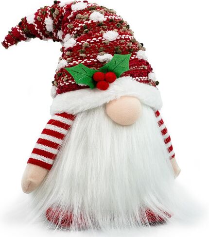 Gnome Christmas Decorations - Adorable Plush Christmas Gnome Gifts for Women, Thanksgiving Valentines Birthday Plush Gnome Swedish Tomte Elf for Kitchen, Tiered Tray and Home Décor in Kuwait