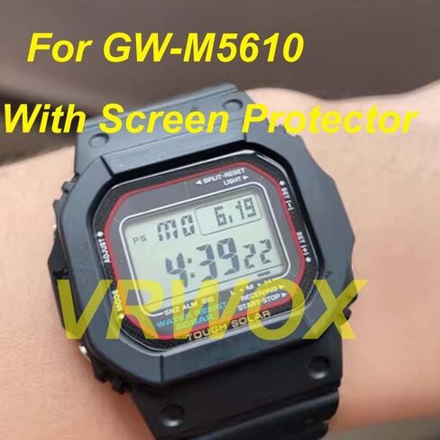 [قطعتان] واقي شاشة من الزجاج المقسى لساعة GW-M5610 GW-M5610-1BJF، حواف مستديرة 2.5D 9H ممتازة مضادة للخدش، مضادة لبصمات الأصابع وخالية من الفقاعات لـ GW-M5610】 in Saudi Arabia