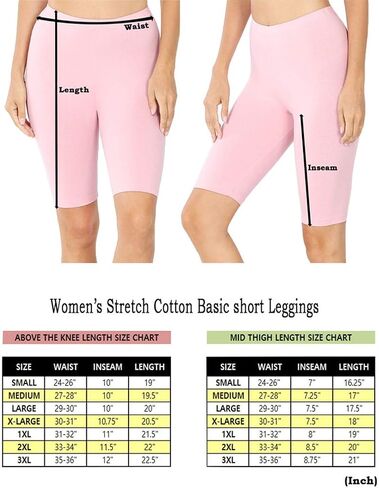 Womens Bike Short Cotton Legging Active Wear Pants (S-3XL) in Saudi Arabia
