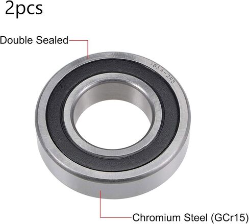 TOP-VIGOR 1Pcs 6810-2RS Deep Groove Ball Bearings, Z2 50mm x 65mm x 7mm Double Sealed Industrial Bearings, Chrome Steel Skateboard Bearings for Electrical Instrument Equipment in Saudi Arabia