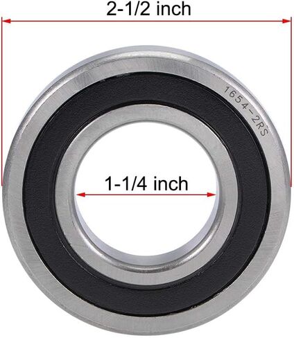 TOP-VIGOR 1Pcs 6810-2RS Deep Groove Ball Bearings, Z2 50mm x 65mm x 7mm Double Sealed Industrial Bearings, Chrome Steel Skateboard Bearings for Electrical Instrument Equipment in Saudi Arabia