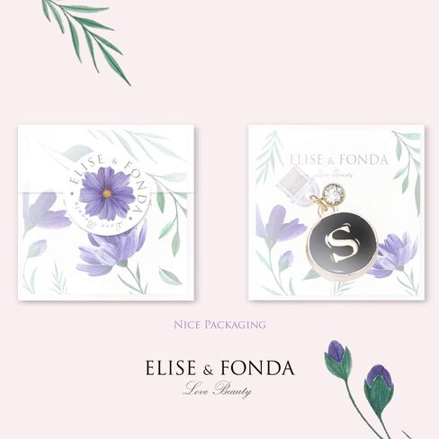 ELISE & FONDA TP45 منفذ شحن USB جديد من النوع C مضاد للغبار، قابس دائري لطيف على شكل حرف S، قلادة للهاتف الخلوي لهواتف Samsung Galaxy/Huawei/OnePlus/Xiaomi/Oppo هواتف Android الجديدة (أسود) in Saudi Arabia