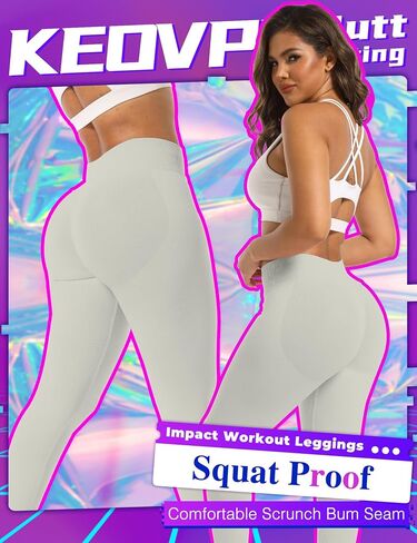 Impact Workout Leggings for Women Scrunch Butt Lifting Seamless Leggings Gym Squat Proof Yoga Pants in Saudi Arabia