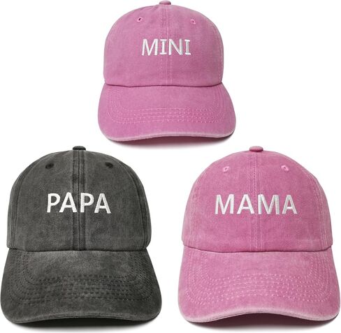 قبعات Papa Mama Mini Captain First Mate المطابقة المطرزة in Kuwait