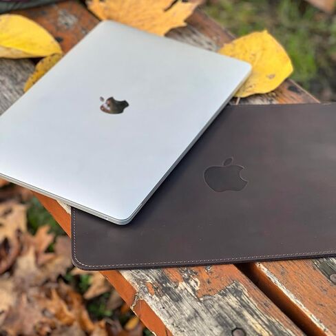 Genuine Leather Sleeve Case for 13 MacBook Air M1 M2 M3 M4 / MacBook 13 Pro (DarkBlue, MacBook 13 Air) in Kuwait